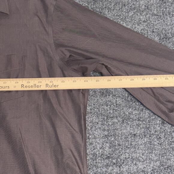 Untuckit Shirt Mens XL Gray Sangiovese Wrinkle Free Cotton Button Up Regular Fit - Picture 11 of 16